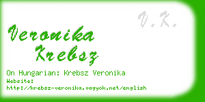 veronika krebsz business card